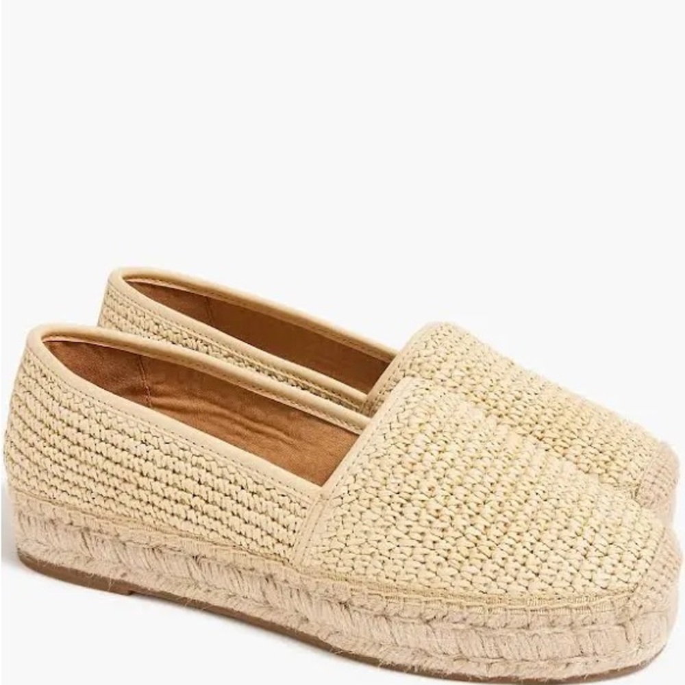 J. Crew Cream Espadrille Flats - Size 7 - Never Been Worn